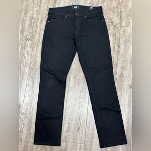 PAIGE Men's Slim Straight Black Shadow Jeans